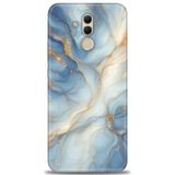 Phoenix Cep Kılıf HD Baskılı Kılıf + NANO TAM KAPLAYAN EKRAN KORUYUCU 318 Siyah - Açık Kırmızı Huawei Mate 20 Lite ile uyumlu