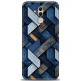 Phoenix Cep Kılıf HD Baskılı Kılıf + NANO TAM KAPLAYAN EKRAN KORUYUCU 322 Siyah - Beyaz - Yeşil Huawei Mate 20 Lite ile uyumlu
