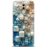 Phoenix Cep Kılıf HD Baskılı Kılıf + NANO TAM KAPLAYAN EKRAN KORUYUCU 326 Siyah - Gold Huawei Mate 20 Lite ile uyumlu
