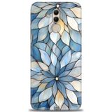 Phoenix Cep Kılıf HD Baskılı Kılıf + NANO TAM KAPLAYAN EKRAN KORUYUCU 332 Beyaz Huawei Mate 20 Lite ile uyumlu
