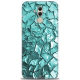 Phoenix Cep Kılıf HD Baskılı Kılıf + NANO TAM KAPLAYAN EKRAN KORUYUCU 335 Beyaz - Fuşya Huawei Mate 20 Lite ile uyumlu