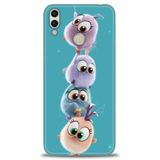 Phoenix Cep Kılıf HD Baskılı Kılıf + NANO TAM KAPLAYAN EKRAN KORUYUCU 368 Beyaz - Yeşil Huawei Honor 8C ile uyumlu
