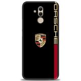 Phoenix Cep Kılıf HD Baskılı Kılıf + NANO TAM KAPLAYAN EKRAN KORUYUCU 371 Siyah - Beyaz - Yeşil Huawei Mate 20 Lite ile uyumlu
