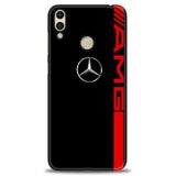 Phoenix Cep Kılıf HD Baskılı Kılıf + NANO TAM KAPLAYAN EKRAN KORUYUCU 373 Beyaz Karbon Huawei Honor 8C ile uyumlu