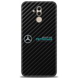 Phoenix Cep Kılıf HD Baskılı Kılıf + NANO TAM KAPLAYAN EKRAN KORUYUCU 376 Siyah - Gri Huawei Mate 20 Lite ile uyumlu