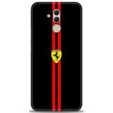 Phoenix Cep Kılıf HD Baskılı Kılıf + NANO TAM KAPLAYAN EKRAN KORUYUCU 380 Siyah - Kahverengi Huawei Mate 20 Lite ile uyumlu