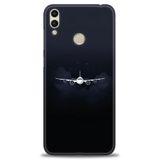 Phoenix Cep Kılıf HD Baskılı Kılıf + NANO TAM KAPLAYAN EKRAN KORUYUCU 381 Siyah - Beyaz - Gri Huawei Honor 8C ile uyumlu