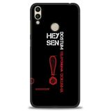Phoenix Cep Kılıf HD Baskılı Kılıf + NANO TAM KAPLAYAN EKRAN KORUYUCU 392 Beyaz Huawei Honor 8C ile uyumlu
