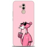 Phoenix Cep Kılıf HD Baskılı Kılıf + NANO TAM KAPLAYAN EKRAN KORUYUCU 402 Beyaz - Taba Huawei Mate 20 Lite ile uyumlu