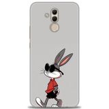 Phoenix Cep Kılıf HD Baskılı Kılıf + NANO TAM KAPLAYAN EKRAN KORUYUCU 403 Beyaz - Titanium Huawei Mate 20 Lite ile uyumlu