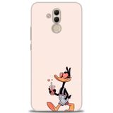 Phoenix Cep Kılıf HD Baskılı Kılıf + NANO TAM KAPLAYAN EKRAN KORUYUCU 407 Beyaz - Yıldız Huawei Mate 20 Lite ile uyumlu