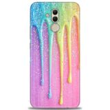 Phoenix Cep Kılıf HD Baskılı Kılıf + NANO TAM KAPLAYAN EKRAN KORUYUCU 414 Siyah Huawei Mate 20 Lite ile uyumlu