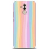 Phoenix Cep Kılıf HD Baskılı Kılıf + NANO TAM KAPLAYAN EKRAN KORUYUCU 428 Siyah - Gümüş Huawei Mate 20 Lite ile uyumlu