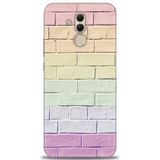 Phoenix Cep Kılıf HD Baskılı Kılıf + NANO TAM KAPLAYAN EKRAN KORUYUCU 434 Beyaz - Gold Huawei Mate 20 Lite ile uyumlu