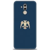 Phoenix Cep Kılıf HD Baskılı Kılıf + NANO TAM KAPLAYAN EKRAN KORUYUCU 470 Siyah - Blur Huawei Mate 20 Lite ile uyumlu
