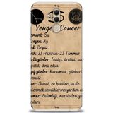 Phoenix Cep Kılıf HD Baskılı Kılıf + NANO TAM KAPLAYAN EKRAN KORUYUCU 480 Beyaz - Altın Huawei Mate 20 Lite ile uyumlu