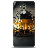 Phoenix Cep Kılıf HD Baskılı Kılıf + NANO TAM KAPLAYAN EKRAN KORUYUCU 489 Beyaz - Kırmızı Huawei Mate 20 Lite ile uyumlu