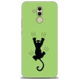 Phoenix Cep Kılıf HD Baskılı Kılıf + NANO TAM KAPLAYAN EKRAN KORUYUCU 65 Beyaz Ahşap Huawei Mate 20 Lite ile uyumlu