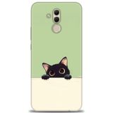 Phoenix Cep Kılıf HD Baskılı Kılıf + NANO TAM KAPLAYAN EKRAN KORUYUCU 68 Beyaz Karbon Huawei Mate 20 Lite ile uyumlu
