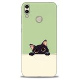 Phoenix Cep Kılıf HD Baskılı Kılıf + NANO TAM KAPLAYAN EKRAN KORUYUCU 68 Beyaz - Sarı Huawei Honor 8C ile uyumlu