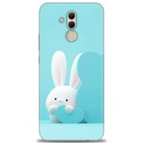 Phoenix Cep Kılıf HD Baskılı Kılıf + NANO TAM KAPLAYAN EKRAN KORUYUCU 73 Siyah - Açık Kırmızı Huawei Mate 20 Lite ile uyumlu