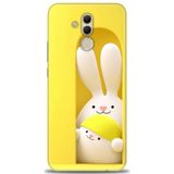 Phoenix Cep Kılıf HD Baskılı Kılıf + NANO TAM KAPLAYAN EKRAN KORUYUCU 76 Siyah - Beyaz - Gri Huawei Mate 20 Lite ile uyumlu