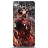 Phoenix Cep Kılıf HD Baskılı Kılıf + NANO TAM KAPLAYAN EKRAN KORUYUCU 8 Beyaz - Sarı Huawei Mate 20 Lite ile uyumlu