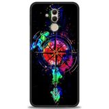 Phoenix Cep Kılıf HD Baskılı Kılıf + NANO TAM KAPLAYAN EKRAN KORUYUCU 86 Siyah - Kahverengi Huawei Mate 20 Lite ile uyumlu