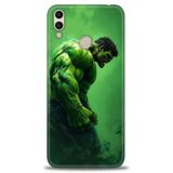 Phoenix Cep Kılıf HD Baskılı Kılıf + NANO TAM KAPLAYAN EKRAN KORUYUCU 96 Siyah - Gümüş Huawei Honor 8C ile uyumlu