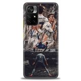 Phoenix Cep Kılıf HD Baskılı Kılıf + SERAMİK TAM KAPLAYAN EKRAN KORUYUCU 10 Beyaz Kalpler Xiaomi Poco M4 Pro 5G ile uyumlu