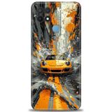 Phoenix Cep Kılıf HD Baskılı Kılıf + SERAMİK TAM KAPLAYAN EKRAN KORUYUCU 101 Beyaz - Lacivert Oppo A15 ile uyumlu