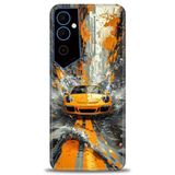 Phoenix Cep Kılıf HD Baskılı Kılıf + SERAMİK TAM KAPLAYAN EKRAN KORUYUCU 101 Siyah - Gold Tecno Pova Neo 2 ile uyumlu