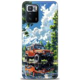 Phoenix Cep Kılıf HD Baskılı Kılıf + SERAMİK TAM KAPLAYAN EKRAN KORUYUCU 107 Beyaz - Koyu Mor Xiaomi Poco X3 GT ile uyumlu