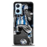 Phoenix Cep Kılıf HD Baskılı Kılıf + SERAMİK TAM KAPLAYAN EKRAN KORUYUCU 11 Beyaz - Kırmızı Oppo A96 4G ile uyumlu