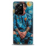 Phoenix Cep Kılıf HD Baskılı Kılıf + SERAMİK TAM KAPLAYAN EKRAN KORUYUCU 12 Siyah - Bordo Xiaomi Poco X5 Pro 5G ile uyumlu