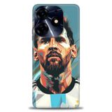 Phoenix Cep Kılıf HD Baskılı Kılıf + SERAMİK TAM KAPLAYAN EKRAN KORUYUCU 13 Beyaz - Turuncu Tecno Spark 10 Pro ile uyumlu