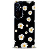 Phoenix Cep Kılıf HD Baskılı Kılıf + SERAMİK TAM KAPLAYAN EKRAN KORUYUCU 135 Beyaz Desenli Tecno Pova Neo 2 ile uyumlu
