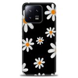 Phoenix Cep Kılıf HD Baskılı Kılıf + SERAMİK TAM KAPLAYAN EKRAN KORUYUCU 138 Beyaz Çicek Desenli Xiaomi Mi 13 ile uyumlu