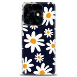 Phoenix Cep Kılıf HD Baskılı Kılıf + SERAMİK TAM KAPLAYAN EKRAN KORUYUCU 139 Beyaz - Mavi Tecno Spark 10 Pro 4G ile uyumlu