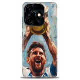 Phoenix Cep Kılıf HD Baskılı Kılıf + SERAMİK TAM KAPLAYAN EKRAN KORUYUCU 14 Siyah - Açık Kırmızı Tecno Spark 10 Pro 4G ile uyumlu