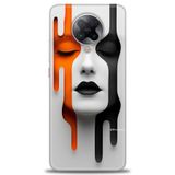 Phoenix Cep Kılıf HD Baskılı Kılıf + SERAMİK TAM KAPLAYAN EKRAN KORUYUCU 143 Beyaz - Kalp Xiaomi Poco F2 Pro ile uyumlu
