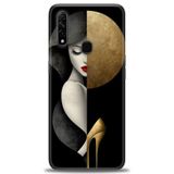 Phoenix Cep Kılıf HD Baskılı Kılıf + SERAMİK TAM KAPLAYAN EKRAN KORUYUCU 147 Siyah - Beyaz - Yeşil Oppo A31 ile uyumlu