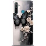 Phoenix Cep Kılıf HD Baskılı Kılıf + SERAMİK TAM KAPLAYAN EKRAN KORUYUCU 148 Beyaz - Kırmızı - Siyah Realme 5i ile uyumlu