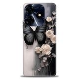 Phoenix Cep Kılıf HD Baskılı Kılıf + SERAMİK TAM KAPLAYAN EKRAN KORUYUCU 148 Beyaz - Lacivert Tecno Spark 10 Pro ile uyumlu