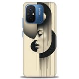 Phoenix Cep Kılıf HD Baskılı Kılıf + SERAMİK TAM KAPLAYAN EKRAN KORUYUCU 149 Beyaz Çicek Desenli Xiaomi Redmi 12C ile uyumlu