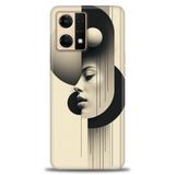 Phoenix Cep Kılıf HD Baskılı Kılıf + SERAMİK TAM KAPLAYAN EKRAN KORUYUCU 149 Siyah - Fuşya Oppo Reno 7 ile uyumlu