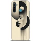 Phoenix Cep Kılıf HD Baskılı Kılıf + SERAMİK TAM KAPLAYAN EKRAN KORUYUCU 149 Siyah - Fuşya Realme 6i ile uyumlu