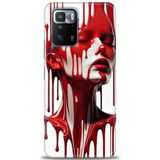 Phoenix Cep Kılıf HD Baskılı Kılıf + SERAMİK TAM KAPLAYAN EKRAN KORUYUCU 150 Beyaz - Fuşya Xiaomi Poco X3 GT ile uyumlu