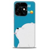 Phoenix Cep Kılıf HD Baskılı Kılıf + SERAMİK TAM KAPLAYAN EKRAN KORUYUCU 152 Beyaz - Yıldız Tecno Spark 10 Pro 4G ile uyumlu