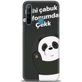 Phoenix Cep Kılıf HD Baskılı Kılıf + SERAMİK TAM KAPLAYAN EKRAN KORUYUCU 156 Beyaz - Sarı Realme 5i ile uyumlu